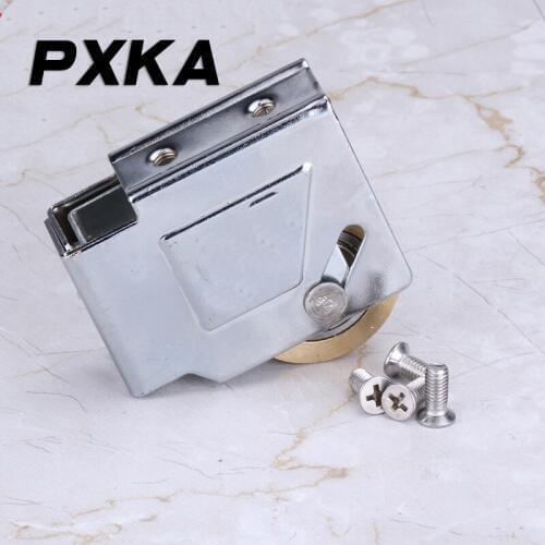 Free shipping 4pcs pulley old-fashioned 90-type aluminum alloy window pulley sliding window pulley copper core wheel