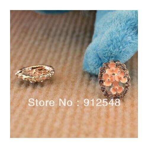 162216 , 1 pcs 15*20mm Alloy pearl Rhinestone Beads costume jewelry accessories material, bow ornament, DIY handmade materials