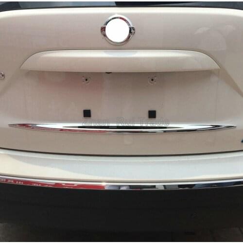 For Nissan MURANO 2015 2016 2017 ABS Chrome Rear Door Trunk Lid Below Cover Trim Exterior Molding Stickers