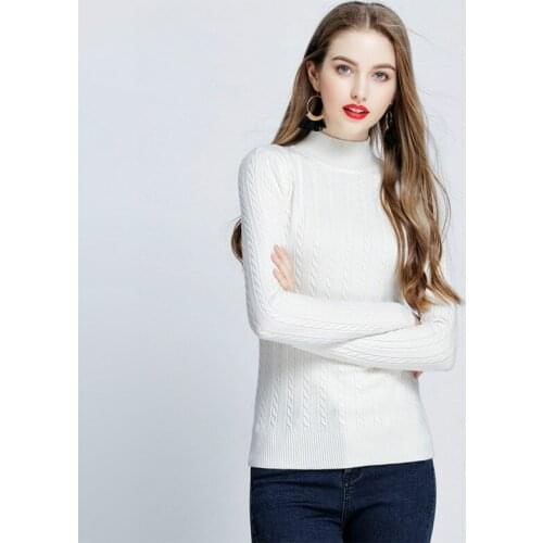 European and American New Autumn Thick Solid Color Casual Base Sweater Fashion Trend Loose All-match Womens Pullover Top