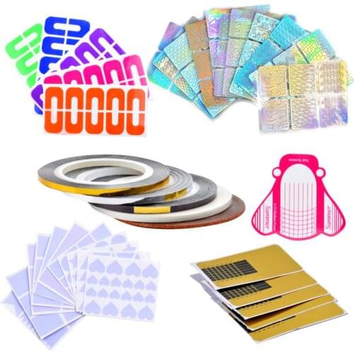 YEK Nail Art Tools Nail Forms Extension Acrylic Builder Form Guide For Nail Extension Stencil Manicure Tools