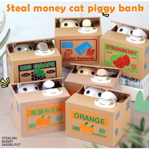 Cartoon Cute Piggy Bank Automatic Moneybox Saving Box For Kids Adults Safe For Money копилка