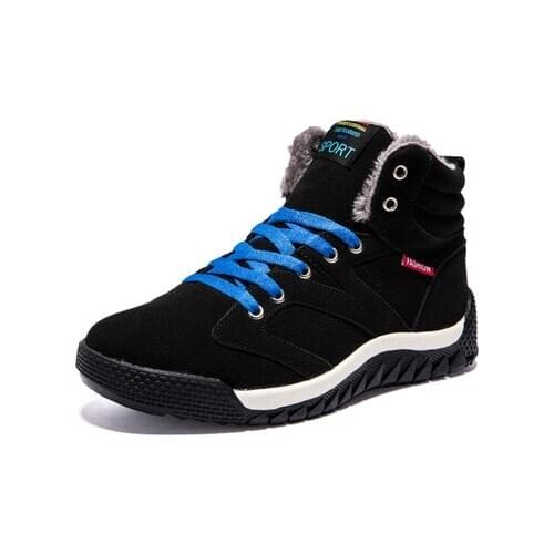 Men Shoes 2020 Winter Plush Snow Boots Comfortable Keep Warm Outdoor Sport Walking Boots Male Athletic Sneakers For Adult Big 46