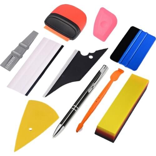 EHDIS Vehicle Vinyl Wrap Tools Set Auto Wrapping Tools Magnetic Squeegee Carbon Fiber Sticker Film Cutter Car Accessories
