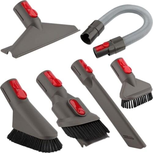 Tool Attachments Kit Compatible for Dyson V11 V10 V8 V7 Vacuum Cleaner with Hose Crevice Brush Mattress Tool 7 Piece Set