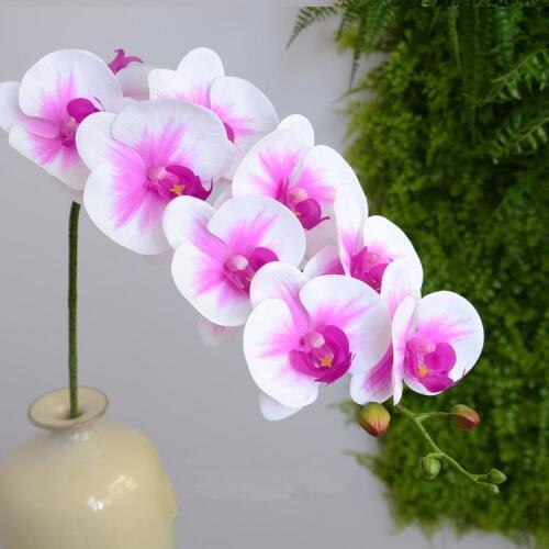 Real touch butterfly orchid artificial flower letax orchid artificial overall floral artificial flowers for wedding