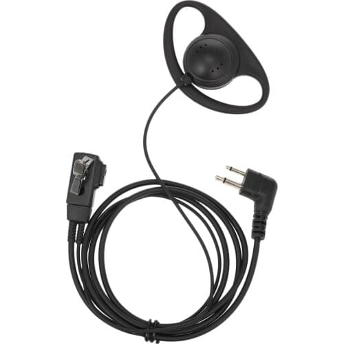 P109-PM01-G4 Universal Finger PTT Earpiece with Microphone Headset for Motorola Two Way Radio Walkie Talkie Two Pin K/M Plug