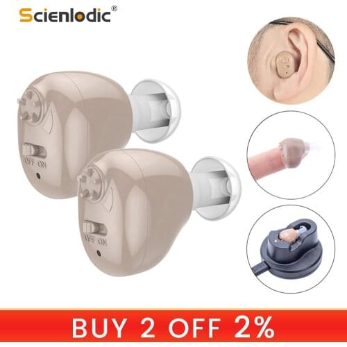 ITE Hearing Device Rechargeable Hearing Aids Hearing Amplifier Ear Hearing Aid for The Elderly Sound Amplifier for Hearing Loss