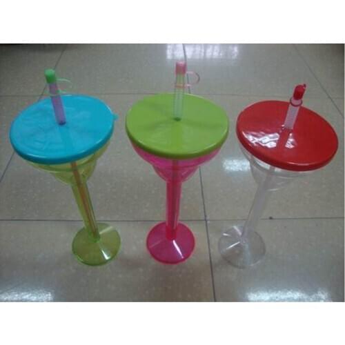 PVC plastic pearl milk tea burst milk cola beverage space singular 600ml wedding festival adult Straw water bottle