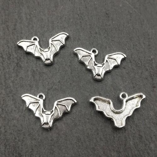 10pcs Charms bat vampire dracula 23*14mm Tibetan Silver Plated Pendants Antique Jewelry Making DIY Handmade Craft