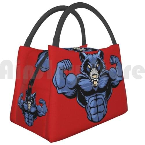 Portable Insulation Bag Wolf Bodybuilding Squat Deadlift Bench Powerlifting Bodybuilding Strongman Strong Woman
