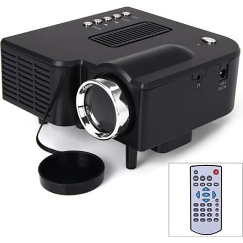 1080P Supported Movie Projector, Mini Projector with 20-80 Inches Projector Screen, Compatible With HDMI-Compatibe,USB,VGA,AV