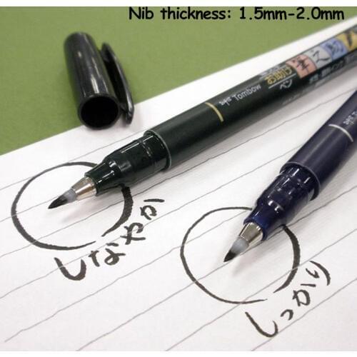 TOMBOW MONO Zero 1pcs / lot Calligraphy Soft Brush neutral Pen Multi Function Pen Office Stationery Supplies japanese stationery