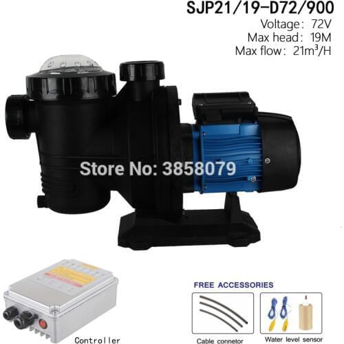 72V 900watts Solar Pool Water Pump ,solar powered swimming pool pumps, solar pump for pool SJP21/19-D72/900