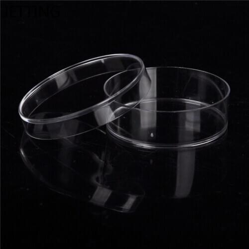 JETTING 10PCS Practical Sterile Petri Dishes with Lids for Lab Plate Bacterial Yeast Chemical Instrument Lab Supply