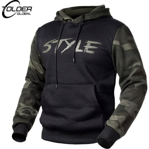 TOLOER Mens Camouflage Hoodies
