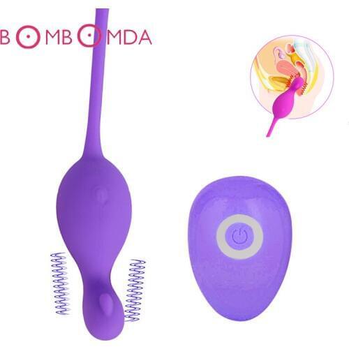 100% Silicone Kegel Balls Vagina Tighten Exercise Vibrators Remote Control Vagina Ball Sex Toys For Woman Clitoris Vibrating Egg
