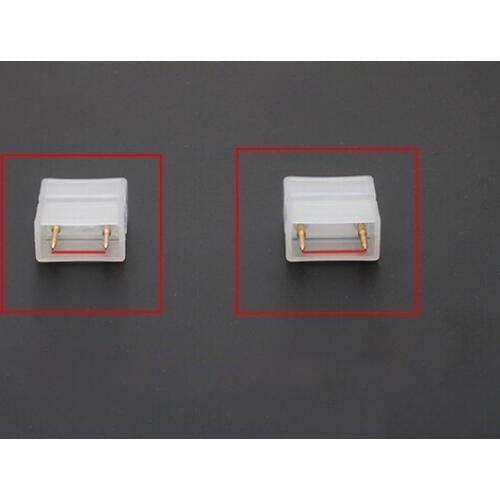 500pcs 2Pins Light Connector 2-wire LED2835/5050/3014 Two Row Light With Intermediate Connecting Joint