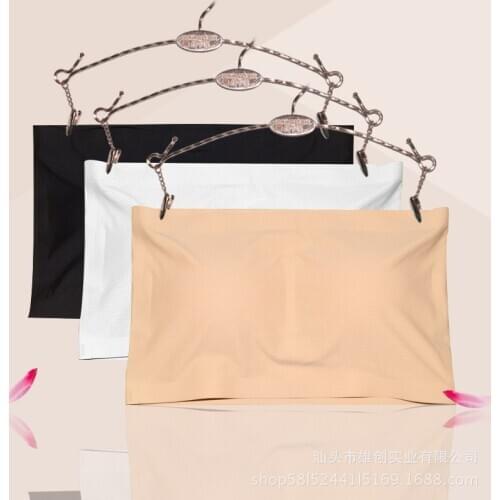 Seamless One-piece Tube Tops Women Strapless Padded Bra Invisible Bralette Wrap Top Bra Bustier Female Underwear Lingerie