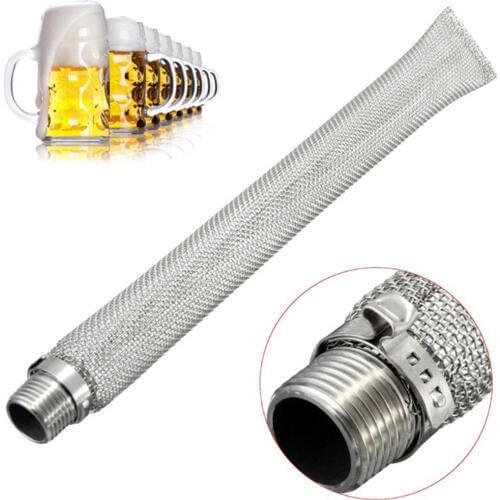Brewing Kettle Stainless Steel Beer Filter Bazooka Screen Home Tools Reusable Multifunction Mesh Strainer Wine Thread Mash Tun