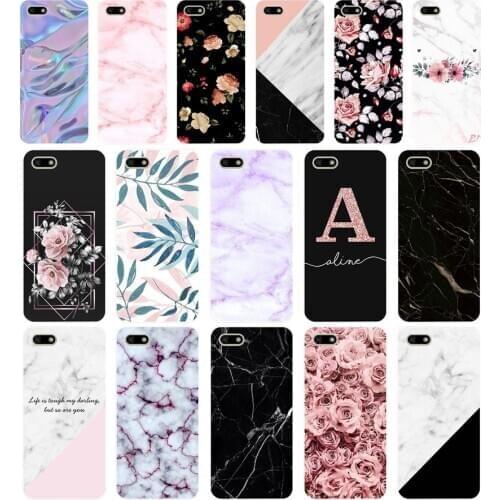 156FG Granite Scrub Marble Stone Soft Silicone Tpu Cover Case for huawei Honor 7a 5.45 pro 5.7 7c 7x y5 2018 case