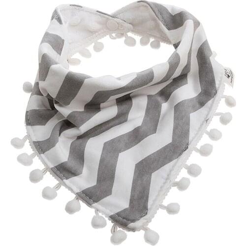 Baby Infant Girls Boy Kids Tassel Saliva Towel Bandana Triangle Bibs Head Scarf