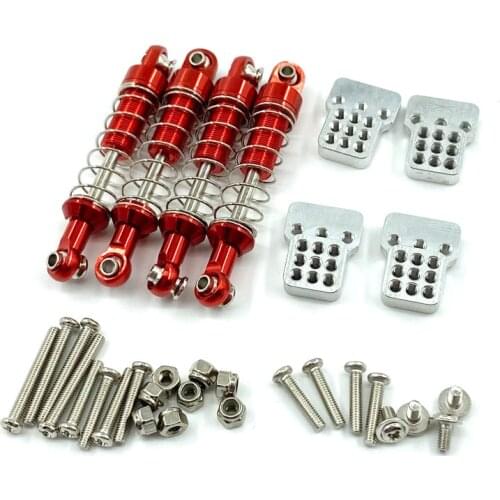 Metal Mini Adjustable Shock Absorbers + Shock Mount for WPL C14 C24 D90 D91 D99S RC Car Modification Parts