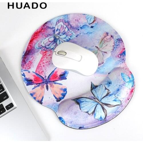 Gel Mouse Pad with Wrist Rest Comfort Soft Memory Foam Non Slip Rubber Base Ergonomic Design for PC Computer Office