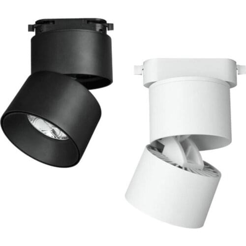 Led COB Track light aluminum 20W 30W Dimmable Ceiling Rail Track lighting Spot on Rail Spotlights Replace Halogen Lamps AC220V