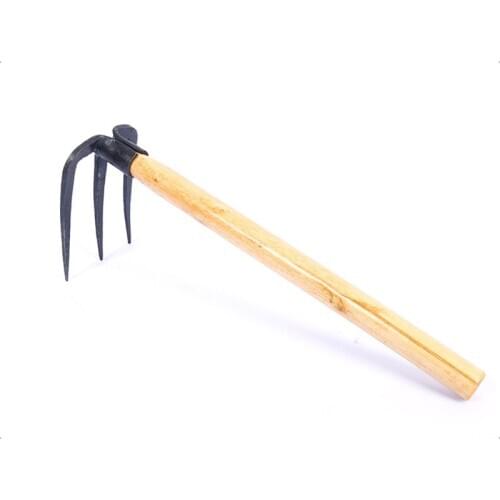 MAIYUE Garden Hand Rake Metal Garden Rake Stainless Steel Garden Rake Multifunction Rake