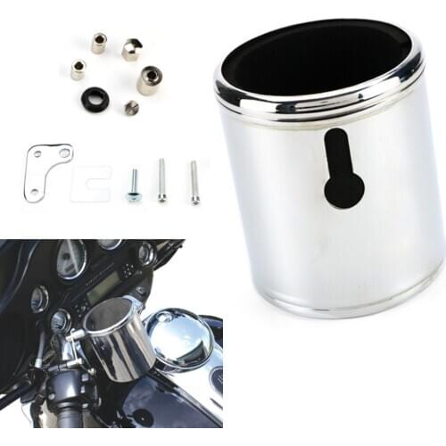 Metal Motorcycle Beverage Water Bottle Drink Cup Holder Bracket For Indian Road Master CHIEFTAIN DARK HORSE / LIMITED 2014-2019