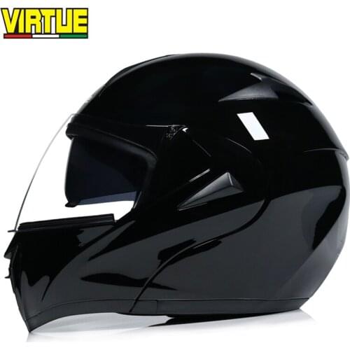 Motorcycle helmets dual lens lens flip up motorcycle helmet motocross full face helmet fit for men&women
