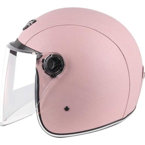 Pink Vintage Motorcycle Helmet Open Face Helmet Half Helmet Retro Moto Casco Capacete Motociclistas Capacete Motocross