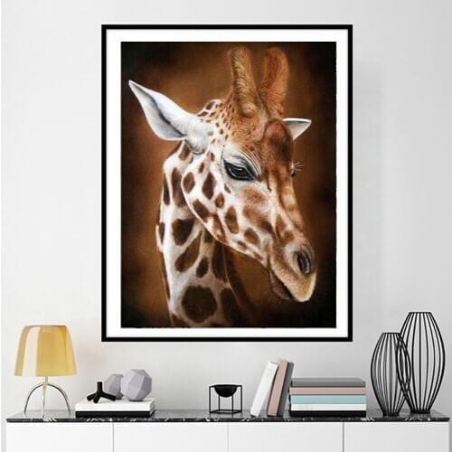 5D DIY Diamond Painting "Animal giraffe" Full Drill Square /Round Diamond Embroidery 5D Cross Stitch Kits Decoration Home FG1711