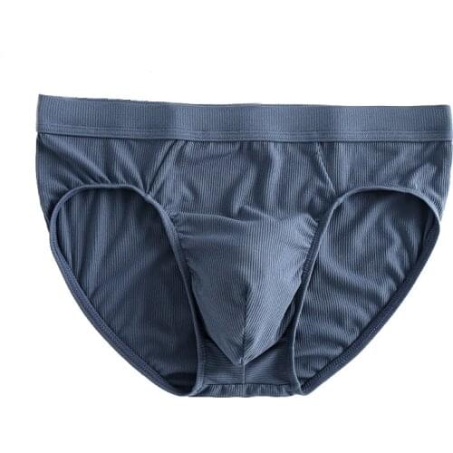 New Modal Fabric Solid Soft Male Underwear Breathable Fashion Youth Thin Man Breifs Middle Waist High Quality Cueca Calzoncillos