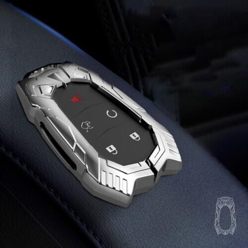 New Metal Car Key Cover Case For Cadillac Escalade CTS XTS ATS ATS-L XLS SRX 2015 4/5/6 Button 28T CTS-V XT5 CT6 Protect Shell