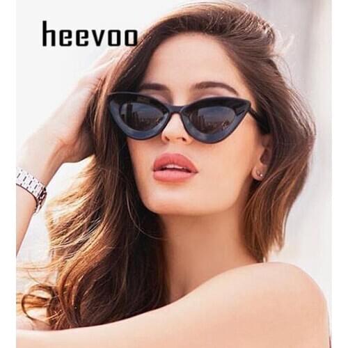 Cat eye Sunglasses Women Vintage Sunglass Retro Luxury Brand Cateye Female Eyeglasses UV400 Ladies Shades Black Sun Glasses