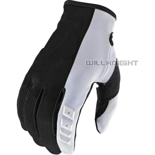 20s Solid GP Mountain Bicycle Offroad Gloves Motocross Motorbike Downhill Bike Riding Black White Gloves