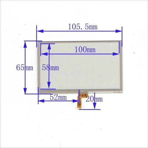 Wholesale 105*65mm suitable 5pcs/lot 4lines resistance screen this is compatible blass suitable 105mm*65mm