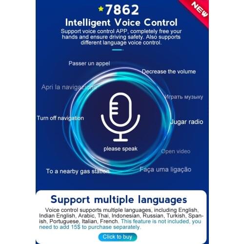 Support Intelligent Voice Control Of (English,Russian,French,Portuguese,Spanish,Arabic,Indian English,Indonesian,Thai,Turkish)