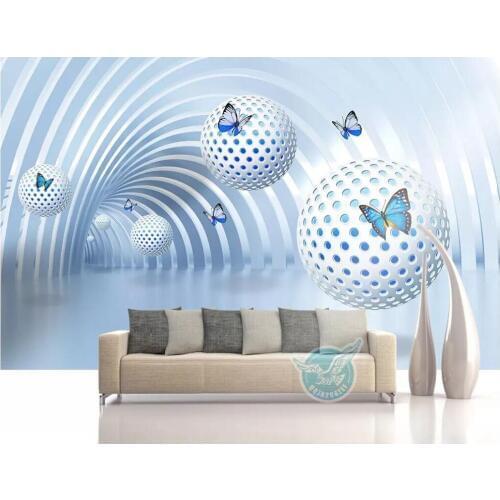 Custom mural 3d photo wallpaper Ball Modern building space Background home improvement living room wallpaper for walls 3 d