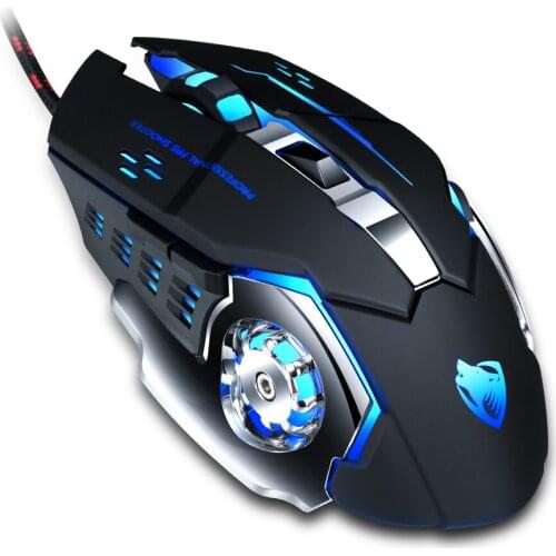 Pro Gamer gaming mouse can adjust 7-color backlight LED computer mouse, with a USB cable silent gaming mechanical mouse
