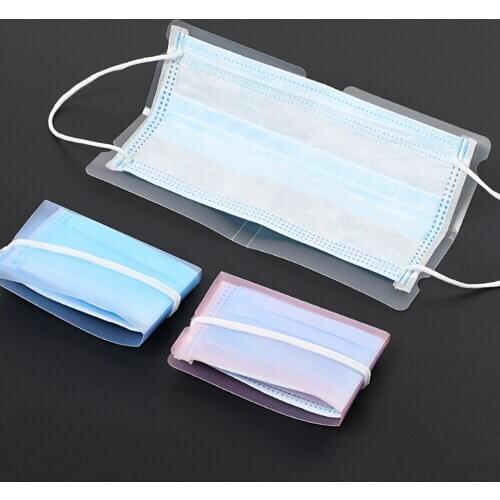 Dustproof Mask Folder Container Foldable Face Masks Folder Clip Safe Pollution Reuse Mask Storage Case Box Organizer