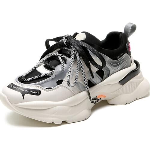 RASMEUP Womens Platform Sneakers 2020 Brand Fashion Breathable Men Chunky Trainers Casual Soft Ladies Footwear Plus Sizes Shoes