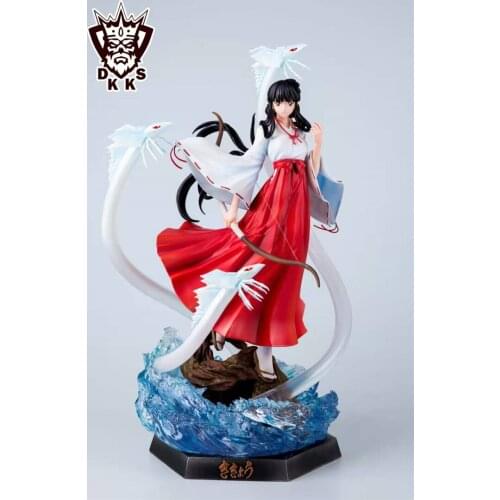 GK Statue Anime Inuyasha Witch Kikyo Dark King 1/6 Limit Customized Statue Resin Action Figure Collection Model Toys Y2058