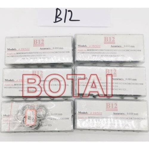 B12 DIESEL COMMON RAIL INJECTOR ADJUSTMENT SHIMS B12 Gasket Washer SIZE 0.90-1.50 (TOTAL 610PCS)