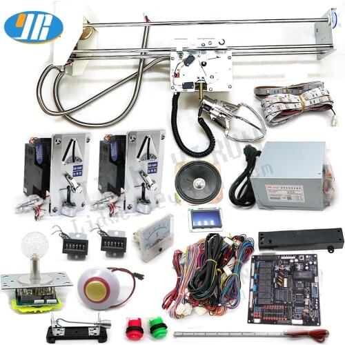 XK08 Crane Machine Diy Kit Plush Toy Game Board 71cm Gantry Claw Joystick LED Push Button Power Supply Coin Acceptor