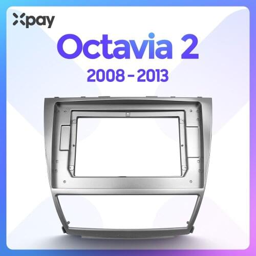 XPAY 10.1 inch 2din car radio dashboard for SKODA OCTAVIA 2008-2013 stereo panel, suitable for teyes car radio 2DIN DVD frame