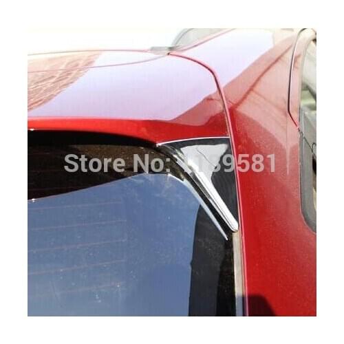 For Honda VEZEL 2014 2015 2016 ABS Chrome Rear Window Spoiler Side Pillar Post Cover Trim Molding