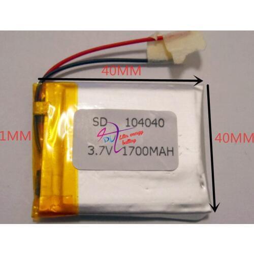 3.7V,1700mAH[104040] PLIB;polymer lithium ion / Li-ion battery for tablet pc,power bank,mp4,cel